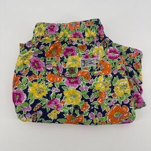 Polo Ralph Lauren Mens Floral Swim Trunks Navy Blue Pink Orange Large